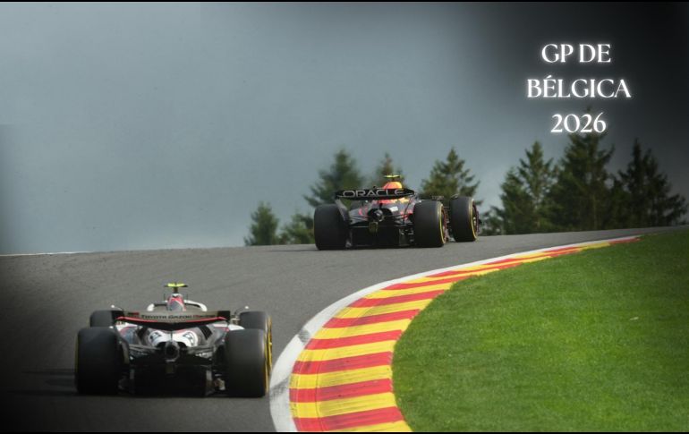 Las acciones del Gran Premio de Bélgica se llevarán a cabo del viernes 17 al domingo 19 de julio de 2026. ESPECIAL / AFP y CANVA