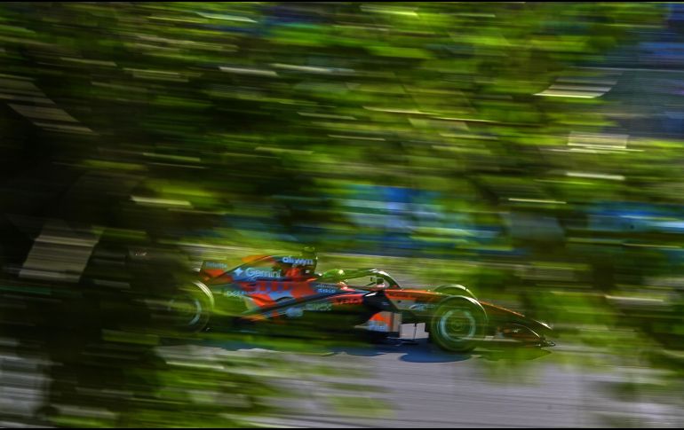 El motor proporcionado por Mercedes para el monoplaza de Norris no ha sido fiable en lo que va de la temporada. AP / F. Shbair
