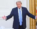 Donald Trump comprobó que aún le guarda rencor a su rival político, Joe Biden, por lo ocurrido en el 2020. EFE/S. Loeb