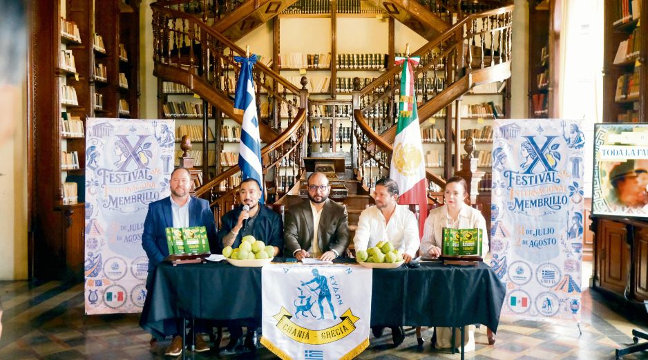 En rueda de prensa, autoridades dan a conocer detalles del Festival Internacional del Membrillo. ESPECIAL