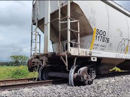 El incidente ferroviario no dejó heridos ni afectaciones a la circulación. ESPECIAL/Ayuntamiento de Coyotepec