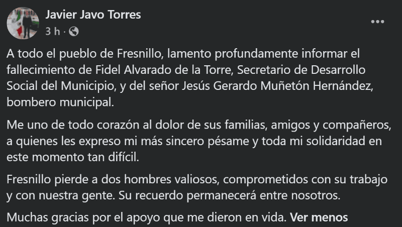 &nbsp;FACEBOOK / JAVIER JAVO TORRES