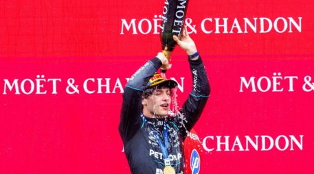 El piloto italiano Andrea Kimi Antonelli (Mercedes), el circuito de Spa-Francorchamps, el más largo del Mundial con 7.004 metros, donde se adjudicó su sexta victoria de la temporada. EFE/O. MATTHYS