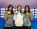 Lía y Mía se llevaron el oro, mientras que Suri la plata en sus respectivas pruebas. EL INFORMADOR / A. GARCÍA