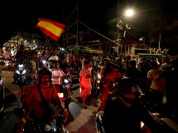 Dos personas fueron trasladadas al centro de salud de Ciudad Rodrigo, pero una de ellas murió poco después. EFE/P. Adhikary
