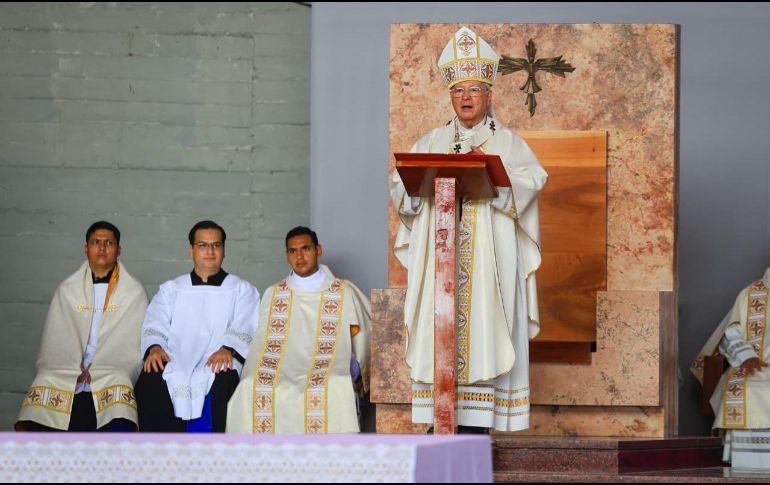 El Cardenal de Guadalajara aseguró que la fidelidad de Dios ha guiado cada etapa de su ministerio y renovó su compromiso con la Iglesia. EL INFORMADOR/J. Acosta  