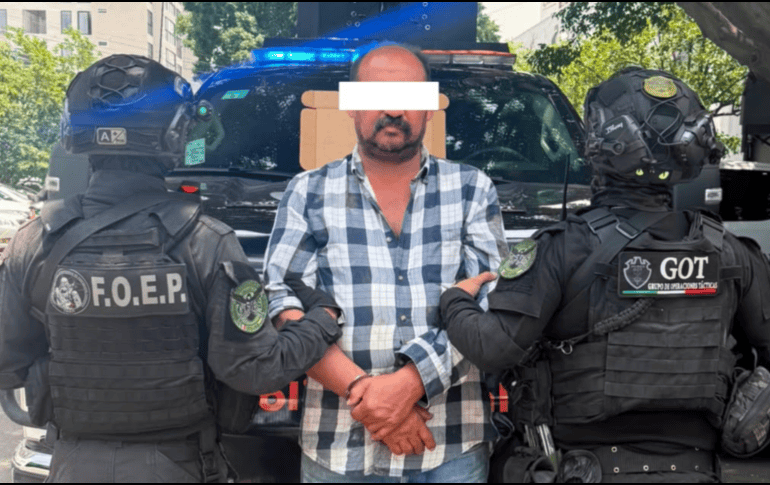La captura ocurrió en el cruce de las avenidas de los Arcos y Acueducto, en la colonia La Calera. Secretaría de Seguridad Estatal