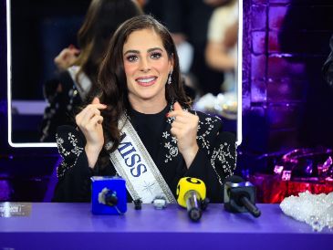 Fatima Bosch, Miss Universo 2025, durante un evento celebrado en Intermoda. EL INFORMADOR / J. ACOSTA