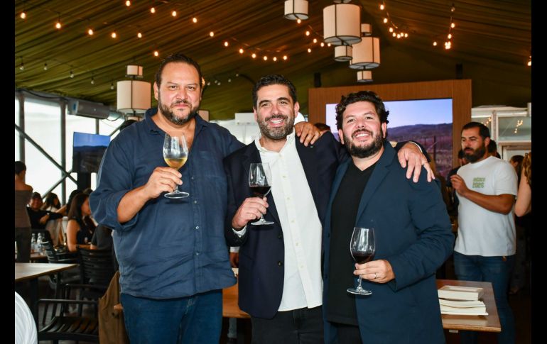 Otto Monsivais, Alvaro y Juan Pablo Gamboa. GENTE BIEN JALISCO / M. Rached