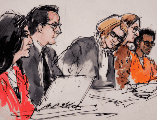 Los fiscales alegan que D4vd mantenía una relación sexual con la adolescente desde hacía varios meses, cuando él tenía 18 años. AP/COURTROOM SKETCH