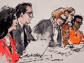 Los fiscales alegan que D4vd mantenía una relación sexual con la adolescente desde hacía varios meses, cuando él tenía 18 años. AP/COURTROOM SKETCH