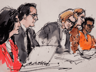 Los fiscales alegan que D4vd mantenía una relación sexual con la adolescente desde hacía varios meses, cuando él tenía 18 años. AP/COURTROOM SKETCH