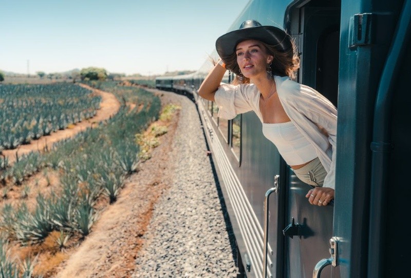 Los paisajes agaveros son increíbles desde el tren / Foto: Cortesía&nbsp;