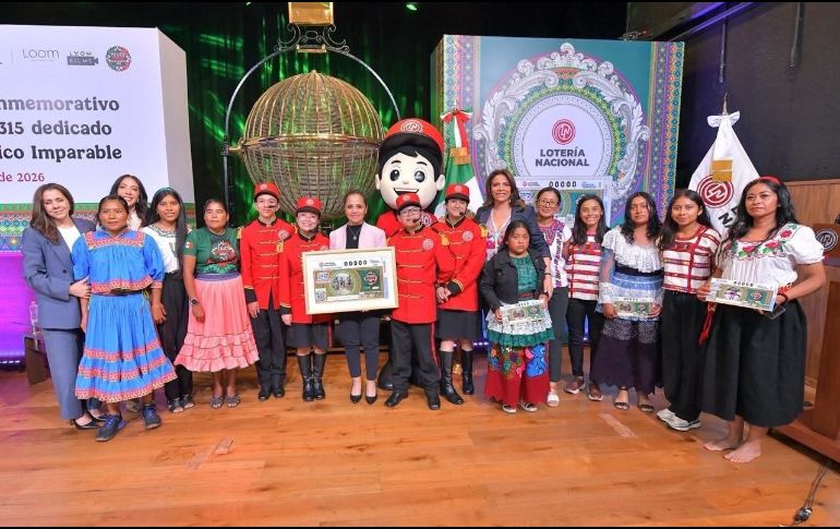 La Lotería Nacional presentó el billete del Sorteo Especial 315 para reconocer a las corredoras del programa México Imparable y su impacto social. CORTESÍA.