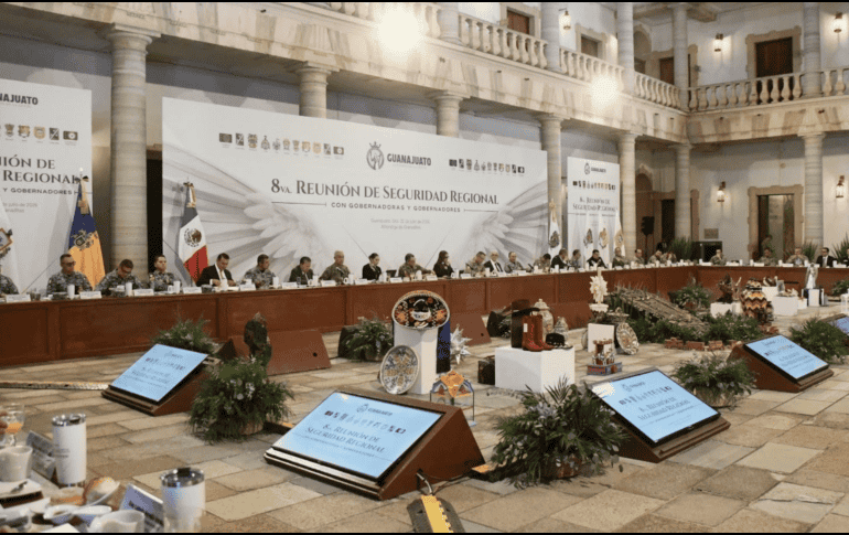 La octava reunión de seguridad regional se celebró en Guanajuato. ESPECIAL