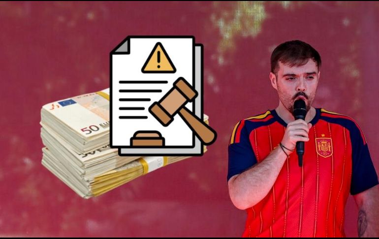 El creador de contenido Ibai Llanos durante un evento tras el campeonato mundial conseguido por la selección española. EFE / ARCHIVO