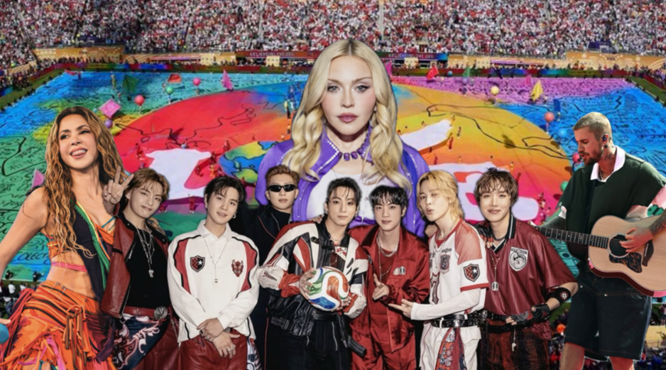 El referente más reciente es Bad Bunny en el medio tiempo del Superbowl. EFE / ARCHIVO / ESPECIAL / IG / @madonna / @shakira / @justinbieber / @bts.bighitofficial