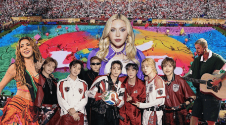 El referente más reciente es Bad Bunny en el medio tiempo del Superbowl. EFE / ARCHIVO / ESPECIAL / IG / @madonna / @shakira / @justinbieber / @bts.bighitofficial