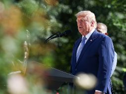 Los nuevos aranceles pretenden sustituir el gravamen global temporal del 10% impuesto por Trump. EFE/S. Corum
