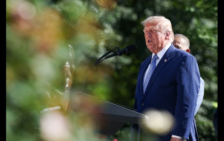Los nuevos aranceles pretenden sustituir el gravamen global temporal del 10% impuesto por Trump. EFE/S. Corum