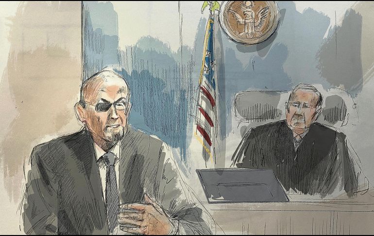 El autor testificó en el juicio por terrorismo del hombre condenado por apuñalarlo. AP