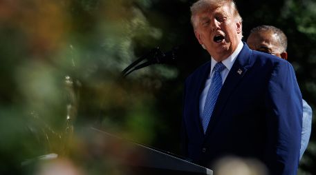 El presidente estadounidense afirmó que ni Moscú ni Pekín están apoyando militarmente a Irán y destacó la relación que ambos mantienen con Estados Unidos. EFE/S. Corum