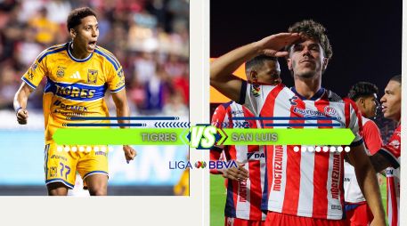 El encuentro de la Liga MX enfrenta a dos clubes que intentarán corregir el rumbo desde las primeras semanas del campeonato, Tigres y San Luis. ESPECIAL / IMAGO7 y CANVA