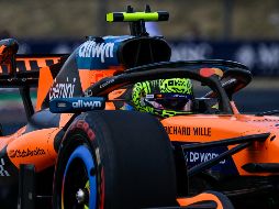 Norris cubrió los 4.381 metros de la pista húngara en un minuto, 17 segundos y 939 milésimas. EFE/B. Bodnar