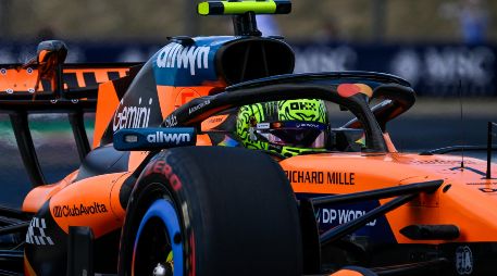 Norris cubrió los 4.381 metros de la pista húngara en un minuto, 17 segundos y 939 milésimas. EFE/B. Bodnar