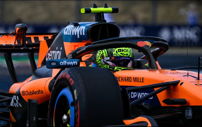 Norris cubrió los 4.381 metros de la pista húngara en un minuto, 17 segundos y 939 milésimas. EFE/B. Bodnar