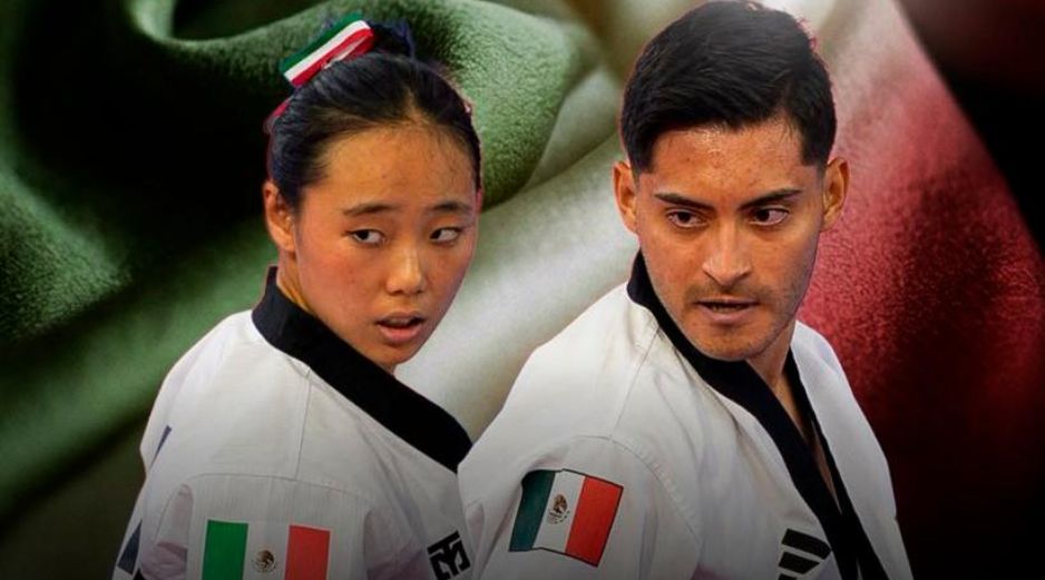 La dupla Lee - Arroyo le da a México otras tres medallas más, esta vez en Taekwondo. ESPECIAL / X: @conadeoficial