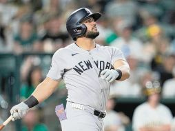 Jasson Domínguez. El dominicano volvió a responder con el madero al conectar un jonrón que encaminó el triunfo de su equipo. AP