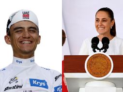 Claudia Sheinbaum felicitó a Isaac del Toro tras convertirse en el primer mexicano en subir al podio del Tour de Francia. EFE.