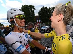 Pogacar y Del Toro, amigos más allá del ciclismo. EFE/EPA/DARIO BELINGHERI / POOL