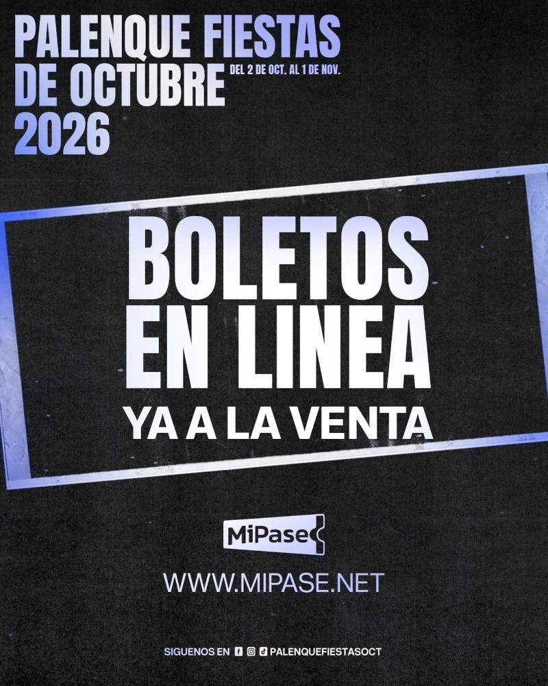 ESPECIAL/Facebook/ Palenque Fiestas Octubre.