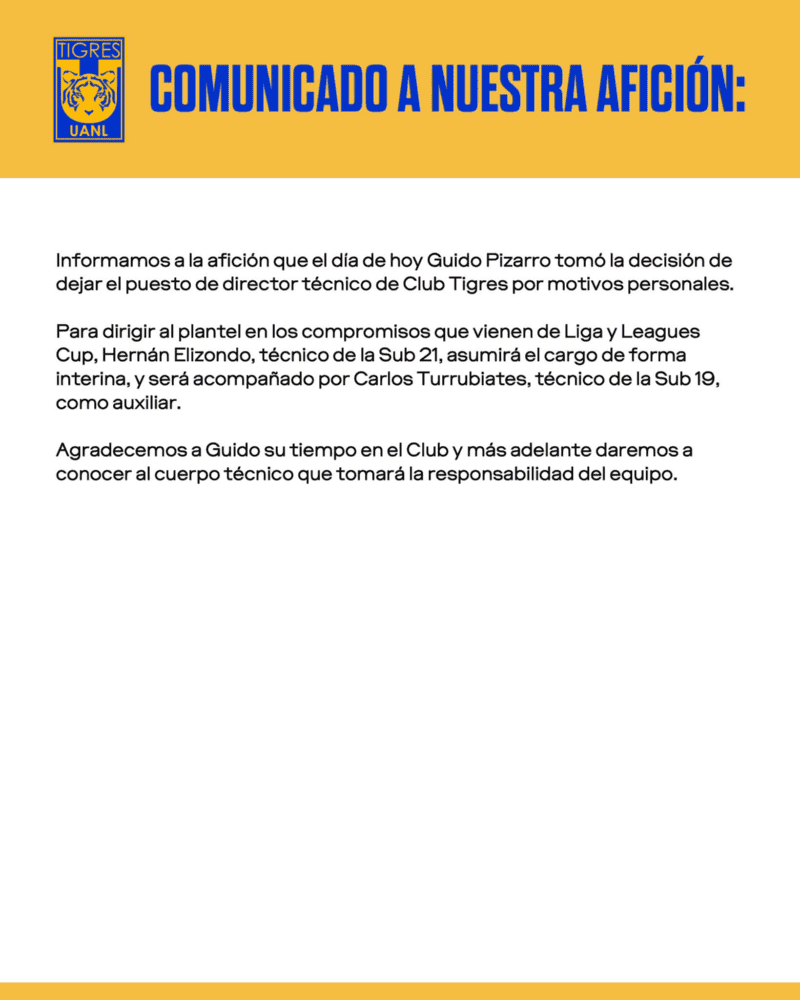 X / @TigresOficial&nbsp;