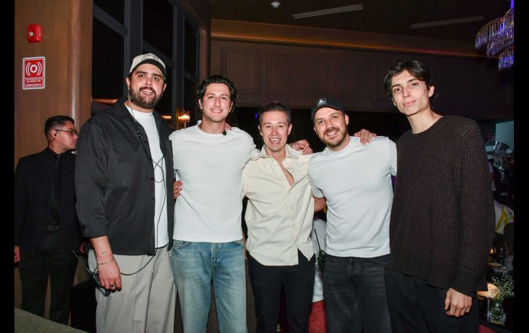 Diego González Pelayo, Juan Pablo Salcedo, Sergio Altamirano, Ricardo Madero y Giancarlo Agnesi. GENTE BIEN JALISCO / Revista del 31 de julio 2026