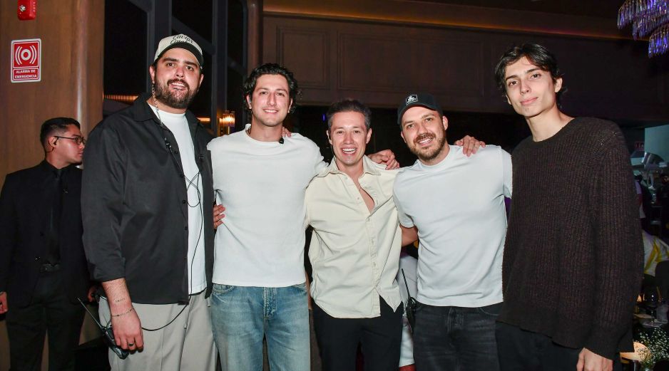 Diego González Pelayo, Juan Pablo Salcedo, Sergio Altamirano, Ricardo Madero y Giancarlo Agnesi. GENTE BIEN JALISCO / Revista del 31 de julio 2026