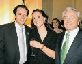 El ex director de Pemex, Emilio Lozoya Austin; su hermana, Gilda Susana Lozoya Austin, y su padre, Emilio Lozoya Thalmann. EL UNIVERSAL