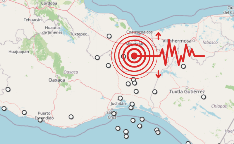 &nbsp;Sismo en Veracruz. ESPECIAL / SSN