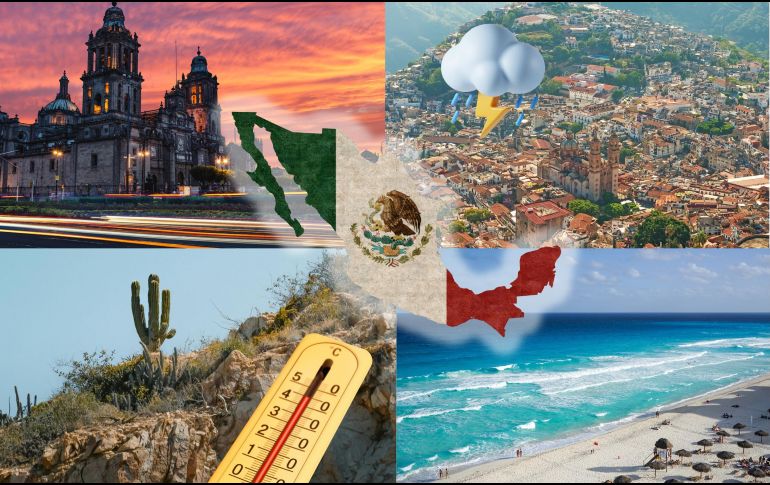 Mientras continúan las lluvias en buena parte del territorio nacional, el ambiente seguirá de caluroso a muy caluroso, especialmente en el norte del país. ESPECIAL / CANVA