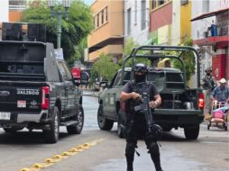 Autoridades municipales recomendaron a la ciudadanía el evitar la zona y mantener la calma. ESPECIAL/Secretaría de Seguridad del Estado