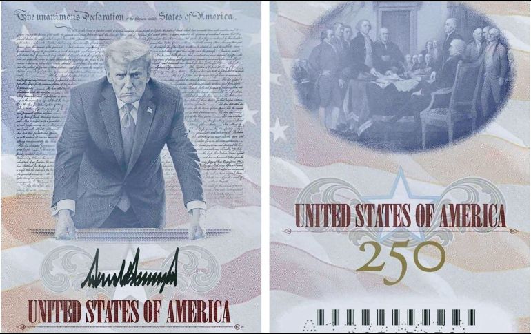 El Gobierno también planea emitir monedas con el rostro de Trump y billetes con su firma. EFE / DEPARTAMENTO DE ESTADO DE EU