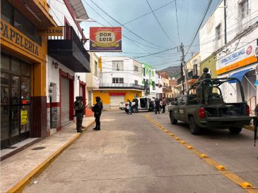 Las calles de Atotonilco, donde ocurrió el arresto del "R1", lucieron con un impresionante despliegue de seguridad. ESPECIAL/Secretaría de Seguridad del Estado