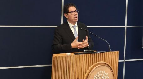 Juan Carlos Baker, ex subsecretario de Comercio Exterior de la Secretaría de Economía, ofreció una conferencia en la Universidad Panamericana. EL INFORMADOR/M. Hernández