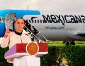 La Presidenta destacó que Mexicana cuenta con los mejores pilotos, elementos de la Defensa Nacional, encabezada por el general Ricardo Trevilla Trejo. SUN / ARCHIVO