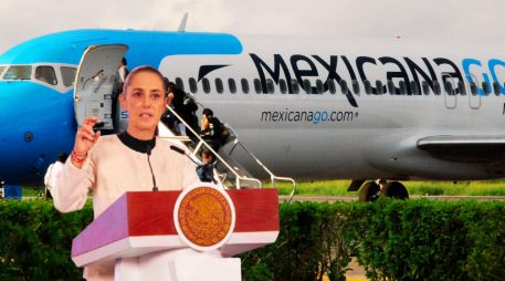 La Presidenta destacó que Mexicana cuenta con los mejores pilotos, elementos de la Defensa Nacional, encabezada por el general Ricardo Trevilla Trejo. SUN / ARCHIVO