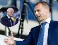 Aleksander Čeferin, presidente de la UEFA, la cual ha solicitado un plan de cambios para evitar que proyectos como el presentado por la FIFA vuelvan a llegar a la mesa de discusión. EFE / ARCHIVO