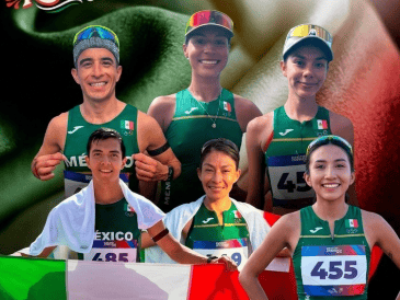 Maratonistas en carrera y en marcha mantienen en alto el nombre de México desde Santo Domingo 2026. ESPECIAL / Gemini