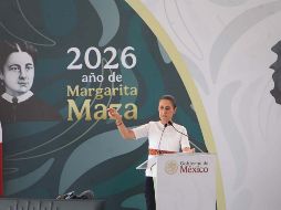 En su discurso, Claudia Sheinbaum recalcó que lo que defiende su gobierno es el bienestar, la democracia, la soberanía y la independencia. SUN